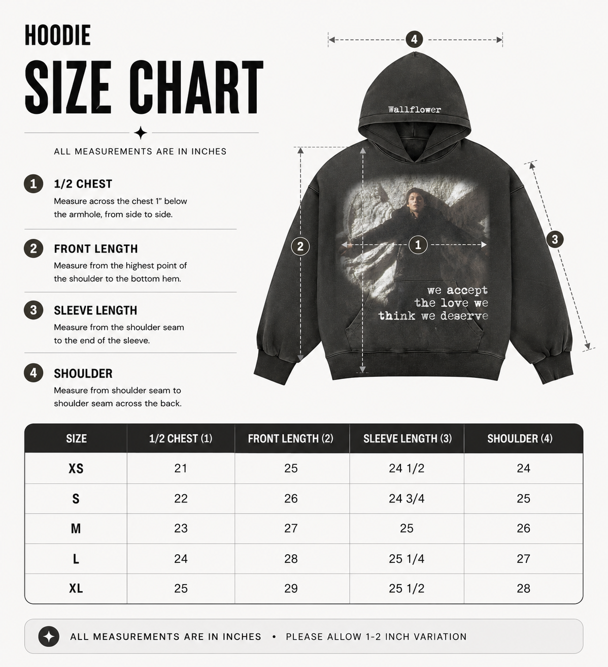 Wallflower hoodie